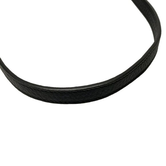 Auth GUCCI Double G 347994 Black Leather Shoulder Bag - Picture 8 of 16